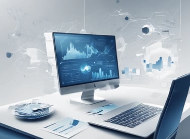 A team of professionals collaborating over data charts and SAP software on multiple screens in a modern office.