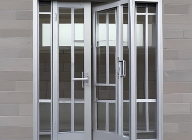 An elegant door installation that enhances home aesthetics.