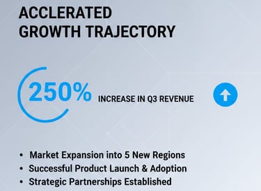 Slide example demonstrating contrast and emphasis with clear hierarchy and calm visuals.