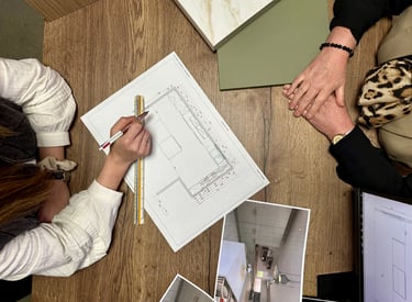 Plan d'une cuisine sur mesure à Caen, projet clé en main