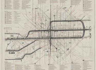 A high-tech railway signal system in operation.