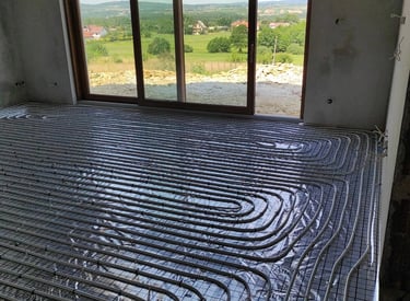 instalacja ogrzewania podłogowego