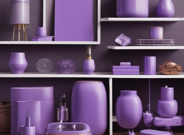 A warm purple-toned flat lay of a favorite book next to a steaming cup of tea.