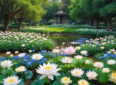 A serene morning scene with soft sunlight filtering through trees, inviting calm and reflection.