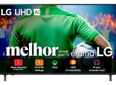 LG UHD AI 4K (Série 50UA85) — Inteligência Artificial Avançada e Sistema Renovado