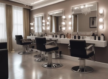 A cozy coffee shop with customers browsing a digital menu on tablets.