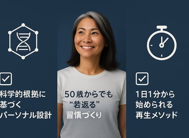 アンチエイジング / 筋肉増量 / コーチング / 50代 健康 / 若返り