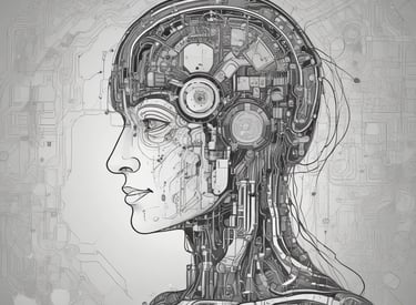 AI-powered camera system analyzing product quality on a factory line.