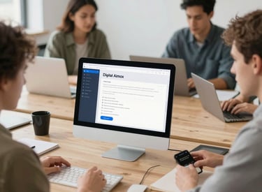 A vibrant storefront of a boutique with customers browsing inside.
