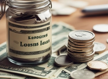 A confident business owner discussing financing options in a modern office.