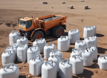 Heavy-duty excavator working at a coal mining site in Kalimantan.