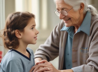 A senior man happily holding his new Medicare insurance card.