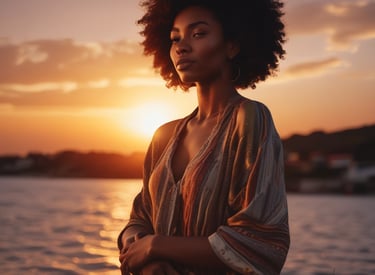 A woman planting a tree symbolizing growth and new beginnings.