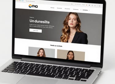 Screenshot of a clean, white-space focused portfolio homepage with subtle typography.