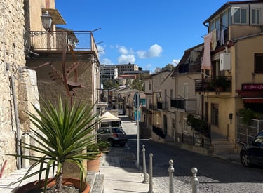 A street in Castronovo di Sicilia