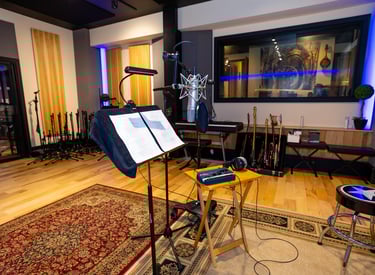 Main Live Room A at recording studio in Atlanta, GA