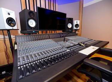 Control Room A Mixing Console at recording studio in Atlanta, GA