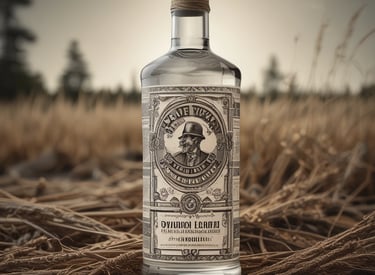 A vibrant bottle of flavored vodka with bright citrus fruits around it, highlighting its zesty taste.