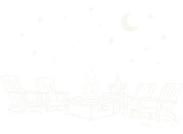 White Bonfire Icon