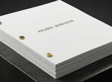 a stack of paper with a paper label on it