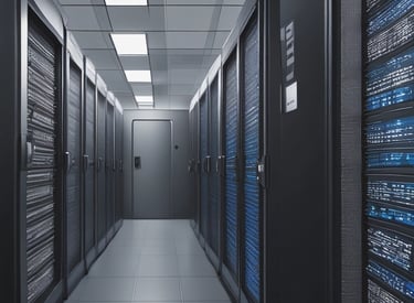 Photo of a global map with network connection points highlighted.