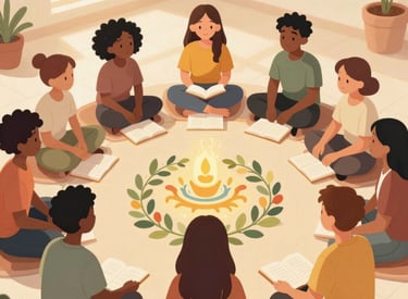 A professional group of child psychiatrists in a modern office setting discussing patient care.