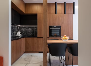 Open concept home remodel in Palatine IL with updated kitchen and  living room