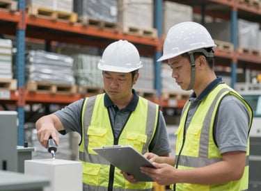Hiring manager reviewing candidate profiles on a laptop.