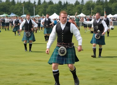 A vibrant local market bustling with colorful stalls and smiling vendors.