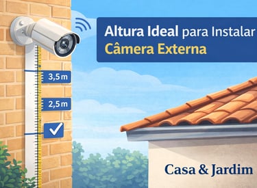 altura ideal para câmera externa na régua