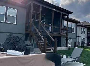 Exterior house painting and trim refresh in Blue Springs MO