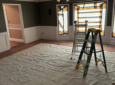 Interior wall painting and kitchen cabinet refinishing Lee's Summit