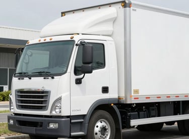 Delivery personnel handing over a package of fresh produce to a satisfied customer.