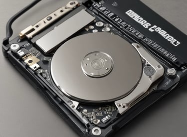 A clean, organized workspace with tools and computer parts ready for repair.