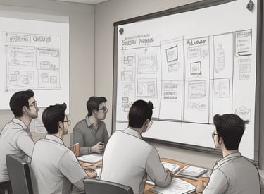 A professional consultant reviewing data protection documents with a client.