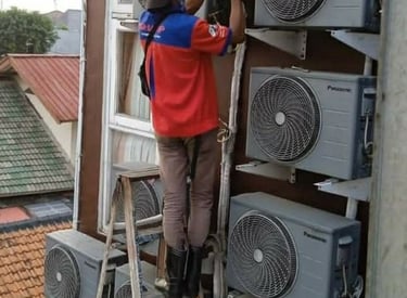 Layanan service AC Lestari Teknik berlokasi di Cibinong, Bogor