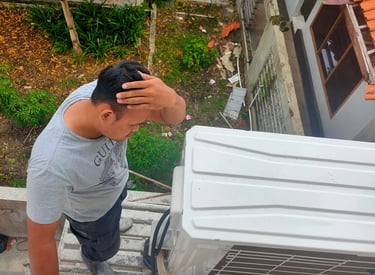 Perbaikan service AC split cepat dan rapi di jalan kaliurang - palagan sleman