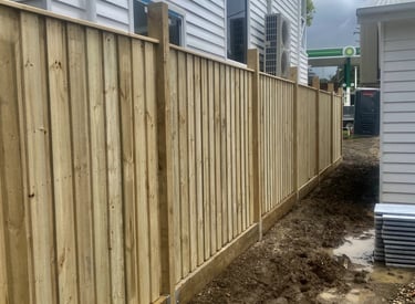 Timber fencing