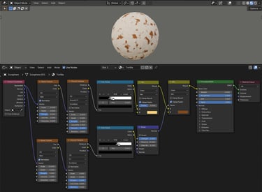 3D Blender Tortilla Texture