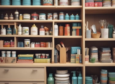 A cozy reading nook with soft lighting and a stack of e-books.
