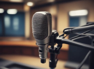 A cozy workspace with a piano, notebook, and soft natural light filtering through a window.
