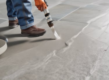 A close-up of eco-friendly insulation material being applied to a building wall.