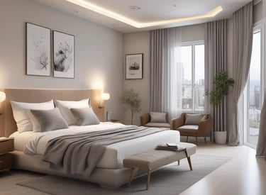 A professional team coordinating short-term rental logistics in a modern apartment.