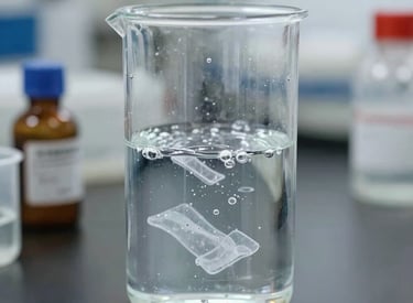 High-tech industrial water purification system with clear pipes and gauges