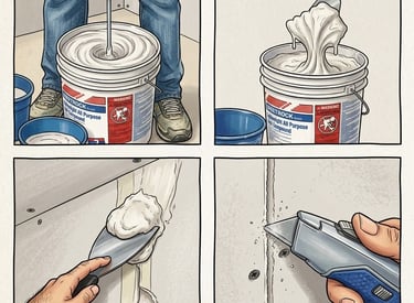taping steps joint compound types
