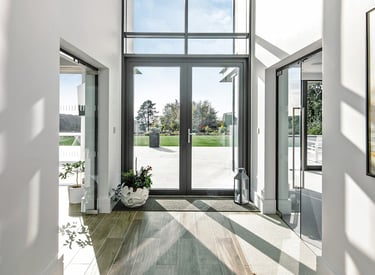 Baie vitrée aluminium moderne au Maroc