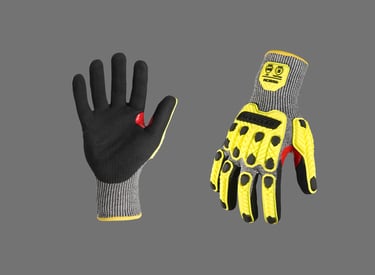High performance industrial safety gloves for hand protection in hazardous environments