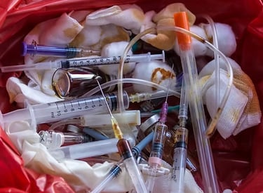 Image of medical wate including sharps