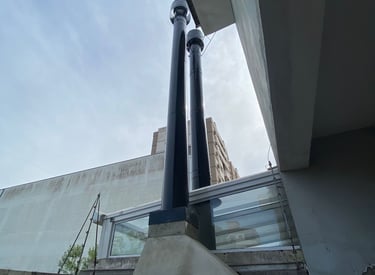 Dutos de chaminé preta para churrasqueira em Porto Alegre.