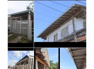 Calhas de beiral instaladas em residências de Porto Alegre